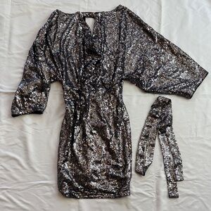 Elle Rebel | Rebel Love Sequin Black Dress